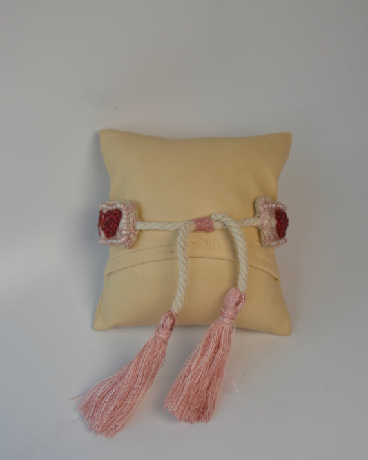 CHERRY RED ALL HEARTS BAND