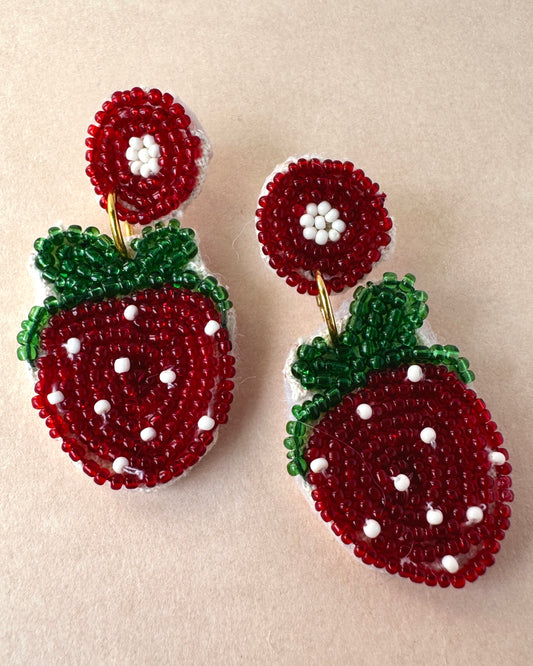 STRAWBERRY EARRINGS