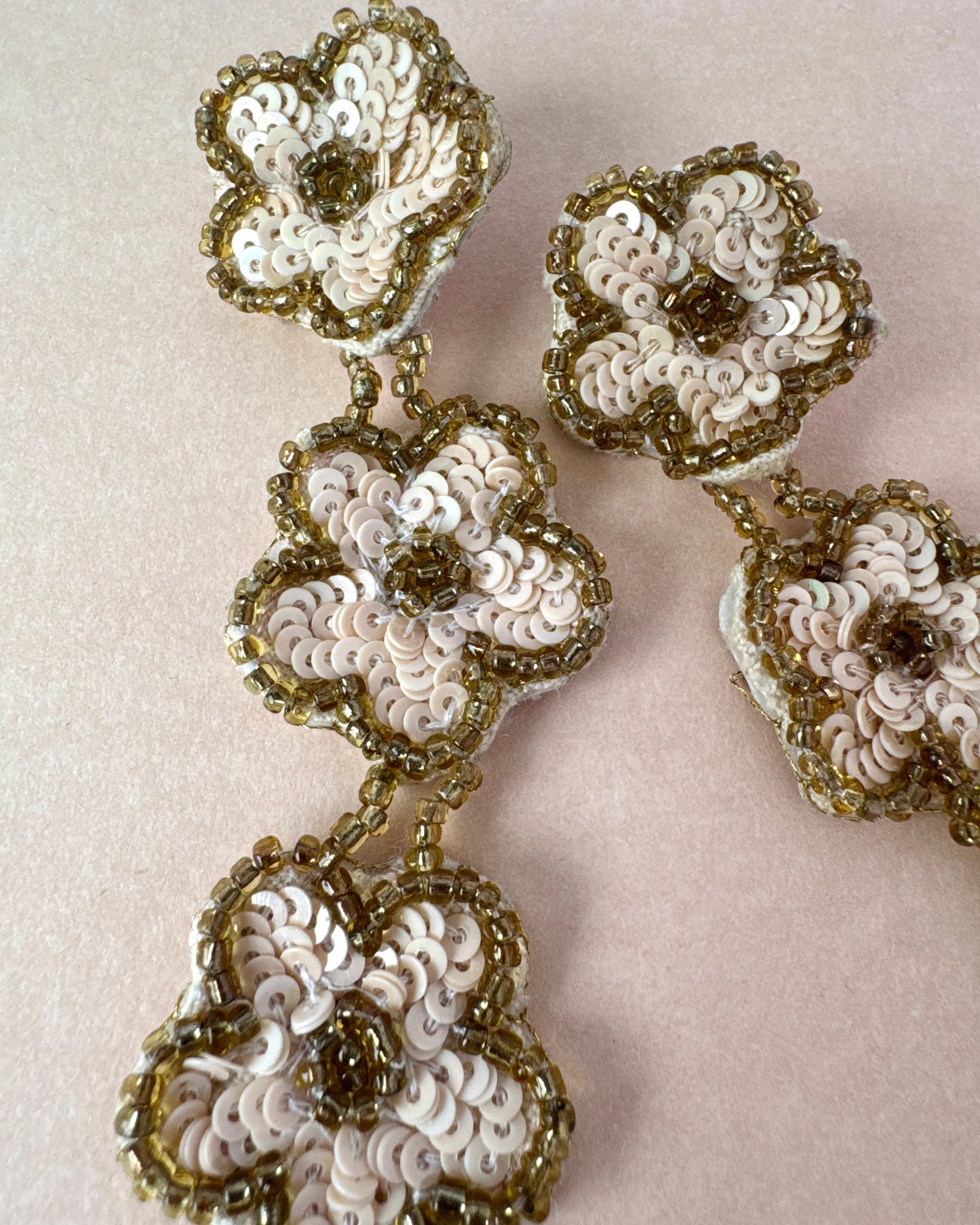 3-TIER FLOWER EARRINGS