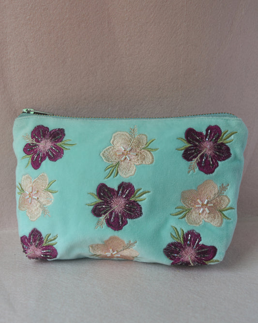 HIBISCUS MIDSIZED POUCH PURSE