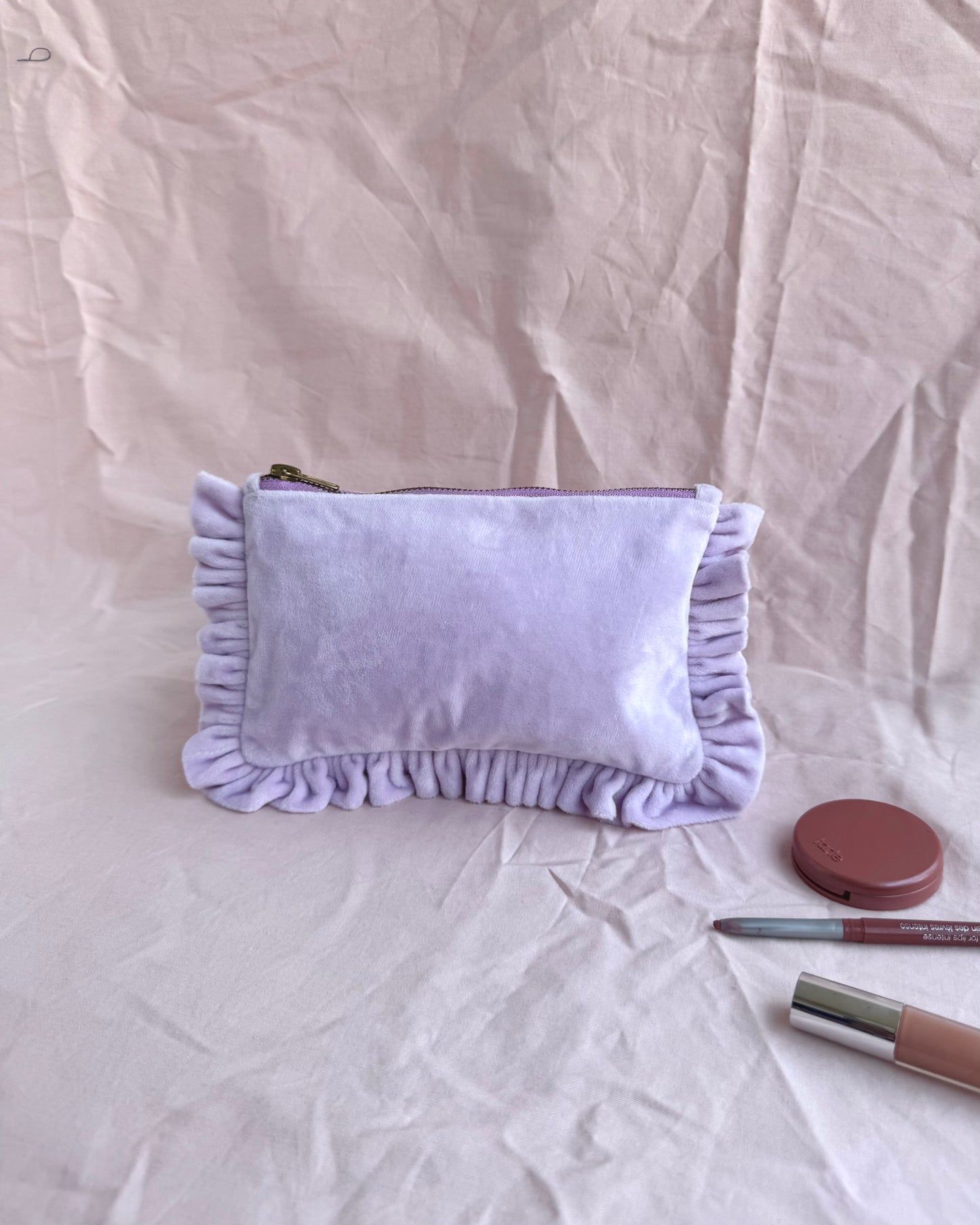 FLEUR SMALL POUCH PURSE IN LILAC