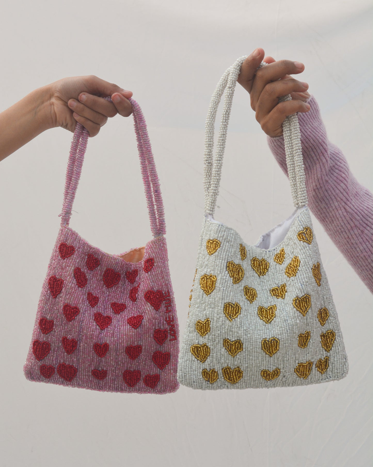 LOVER BEADED HANDBAG