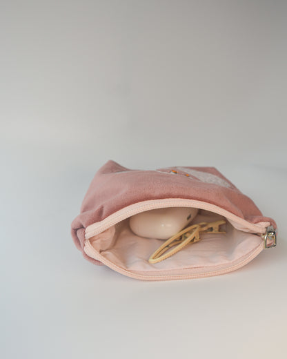 SWANS COIN PURSE IN MAUVE