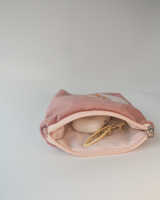 SWANS COIN PURSE IN MAUVE