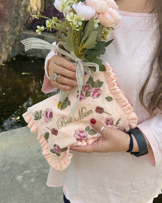 BEST MUM ROSE POUCH PURSE