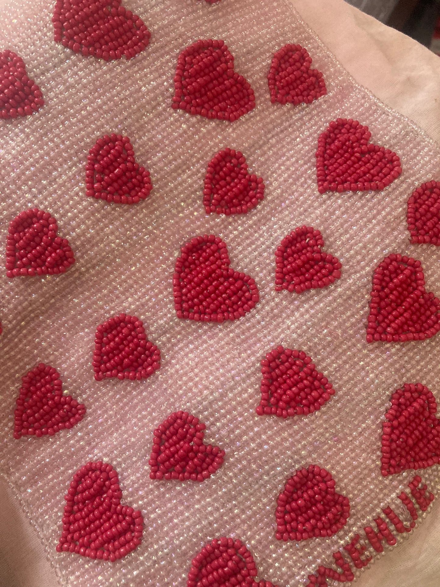 LOVER BEADED HANDBAG