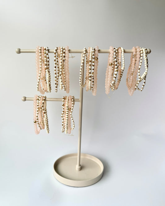 BLOOM BEADED BRACELET STACK (Set of 4)