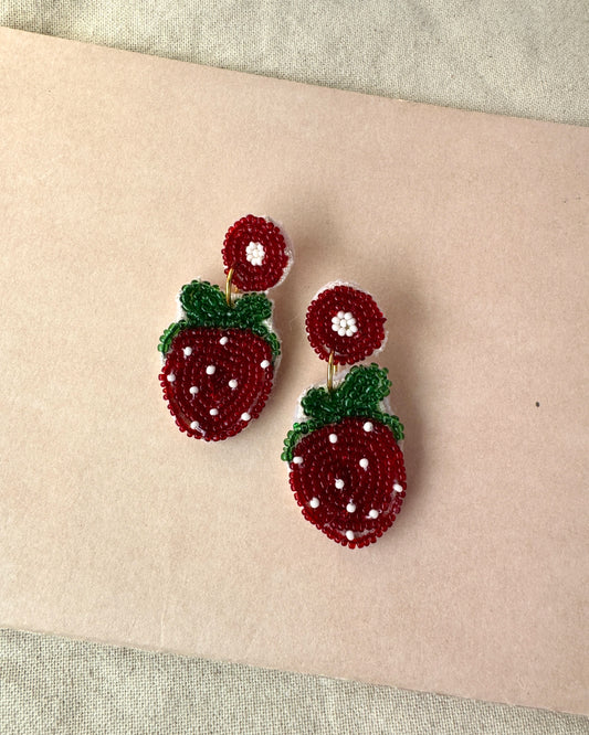 STRAWBERRY EARRINGS