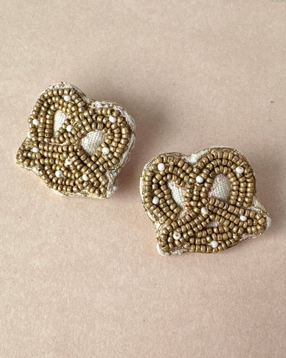 PRETZEL STUD EARRINGS