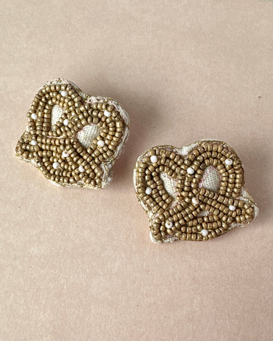 PRETZEL STUD EARRINGS