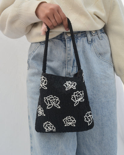 ROSE BEADED HANDBAG