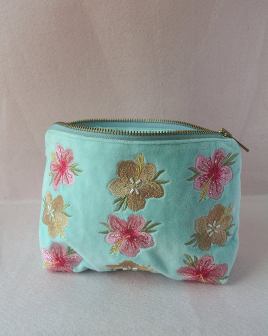 HIBISCUS MIDSIZED POUCH PURSE