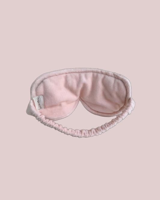 ROSE SLEEPING EYE MASK IN PEACH