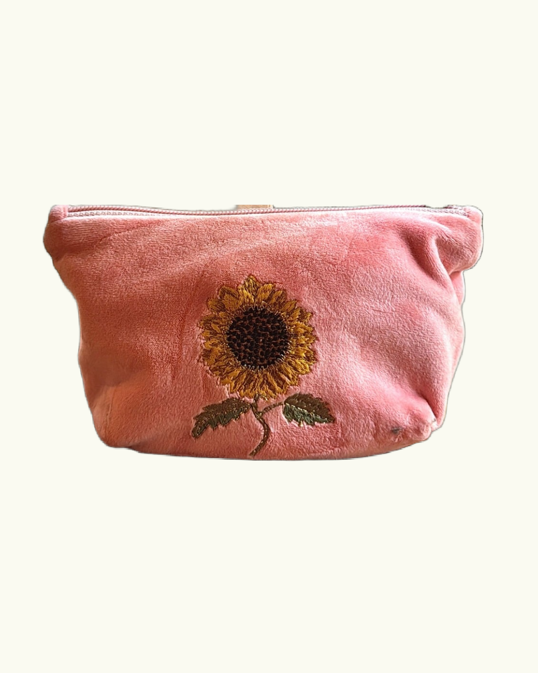 SUNFLOWER COIN PURSE IN PEACH